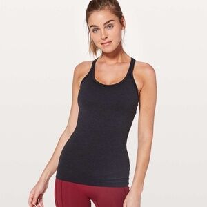 EUC Lululemon Ebb to Street Tank Top - Size 12 - Black